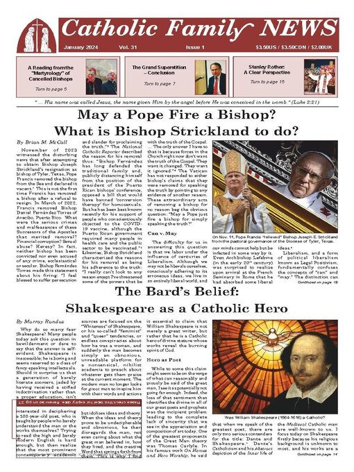 Title details for Catholic Family News by Catholic Family News - Available